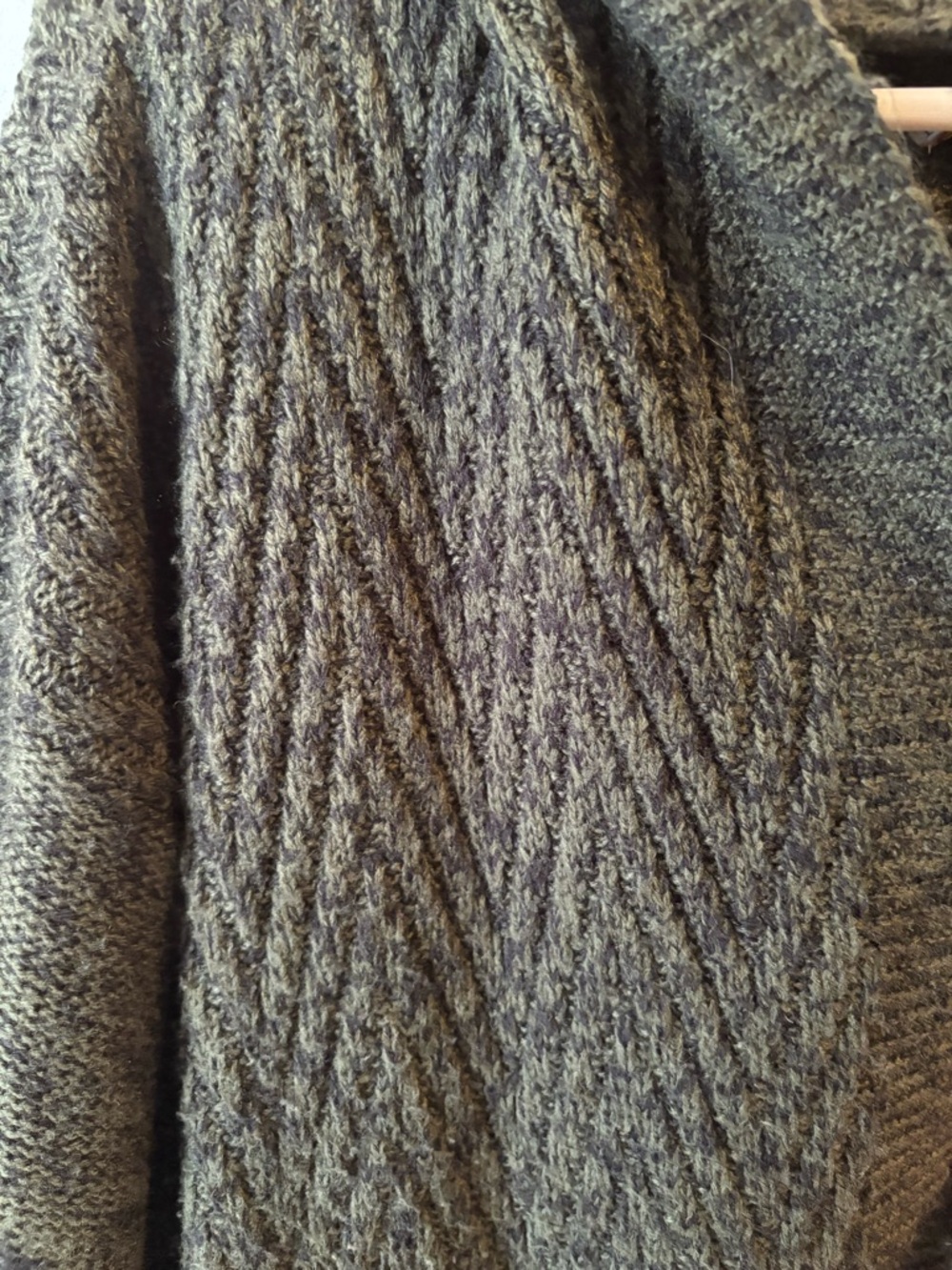 Merona Olive Green Hooded Open-Front Cardigan - Picture 3 of 4